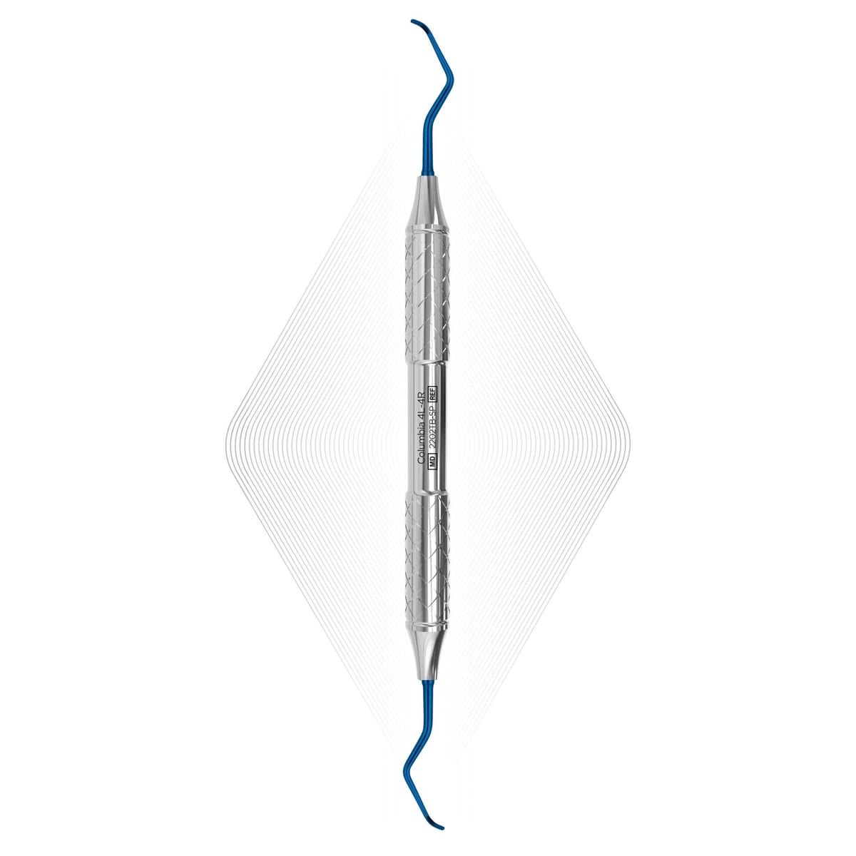 Columbia 4L-4R, Blue, For Implants (Titanium) | ErgoDenta 2202TB-SP – ErgoDenta ApS, Küretten