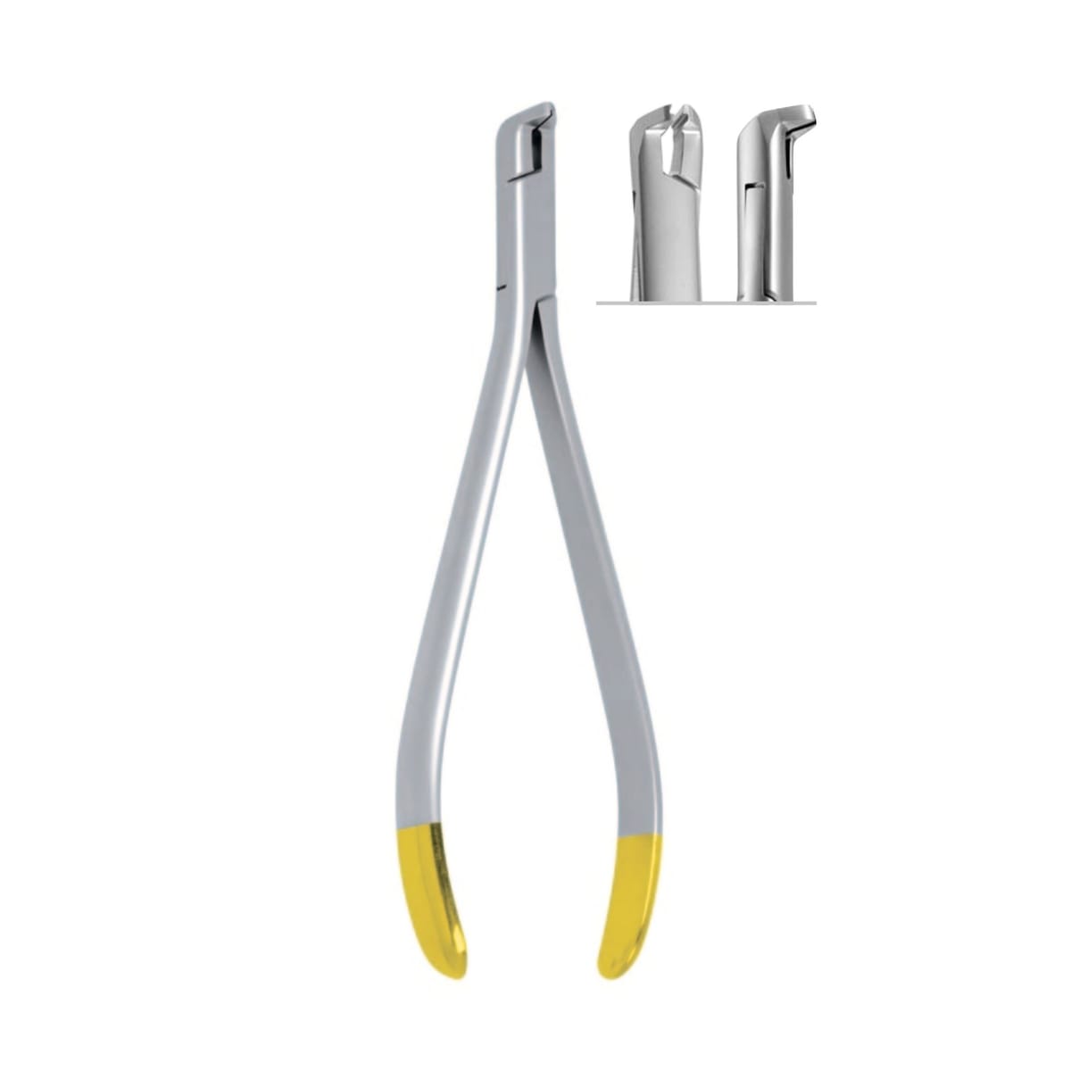 Distal End Cutter with safety hold, Rounded Cutter Head, ◯ Ø 0,35mm / .014”, ▢ 0.55x0.64mm / .021”x.025, 15cm, TC 4228 – ErgoDenta ApS, Sonstige chirurgische Instrumente