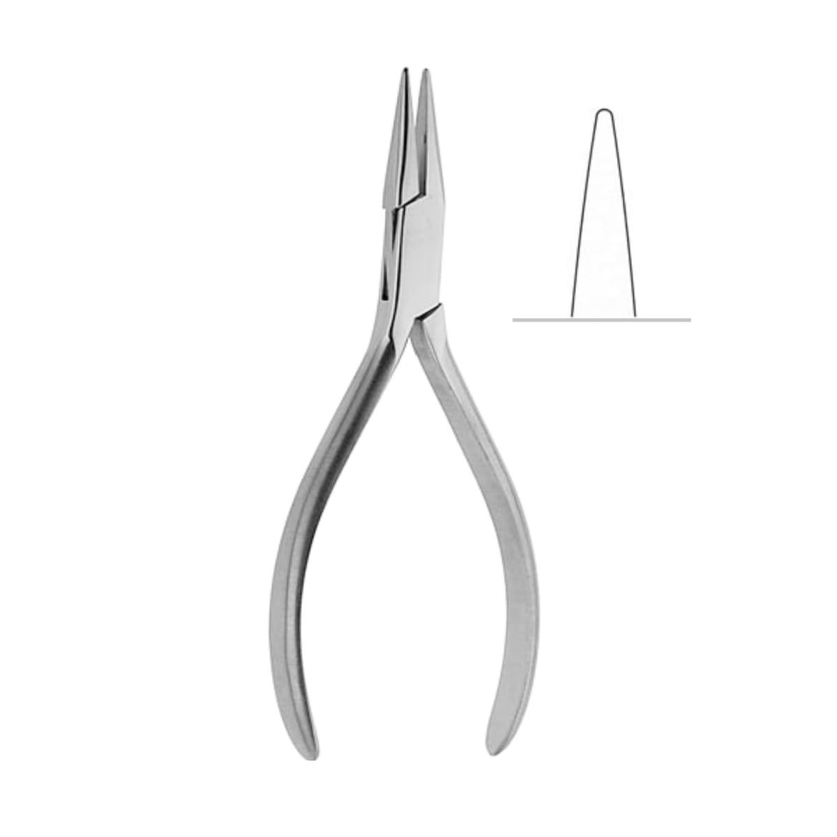 Flat Nose Pliers both sides smooth 4739 – ErgoDenta ApS, Zangen