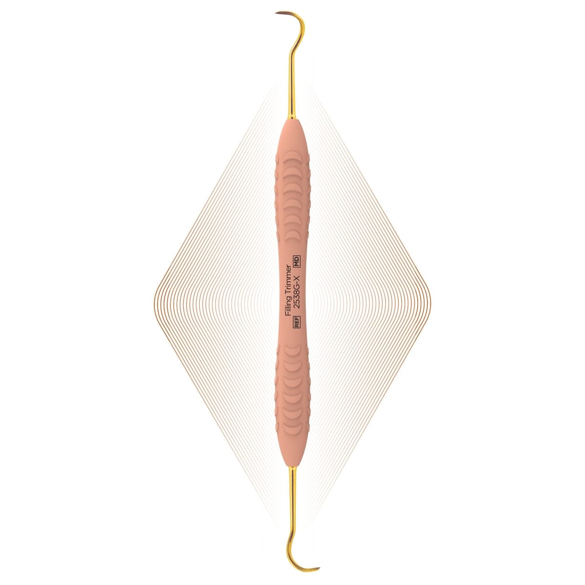 Filling Trimmer, Gold | ErgoSlip ErgoX® 2538G-X – ErgoDenta ApS, Composite-Instrumente