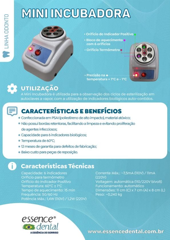 MINI-INKUBATOR – ESSENCE DENTAL IMP.EXP.LTDA, Geräte