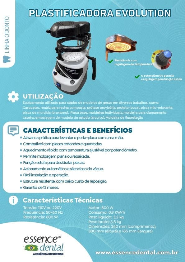 PLASTIFICADORA EVOLUTION – ESSENCE DENTAL IMP.EXP.LTDA, Geräte