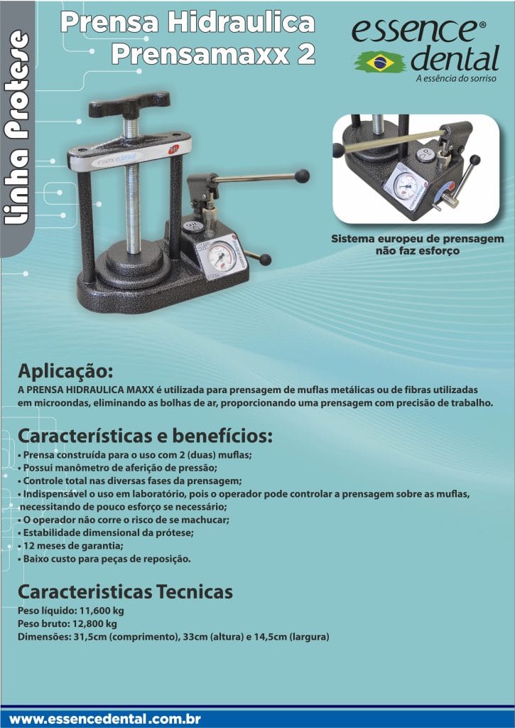 HYDRAULISCHE PRESSE MAXX – ESSENCE DENTAL IMP.EXP.LTDA, Geräte