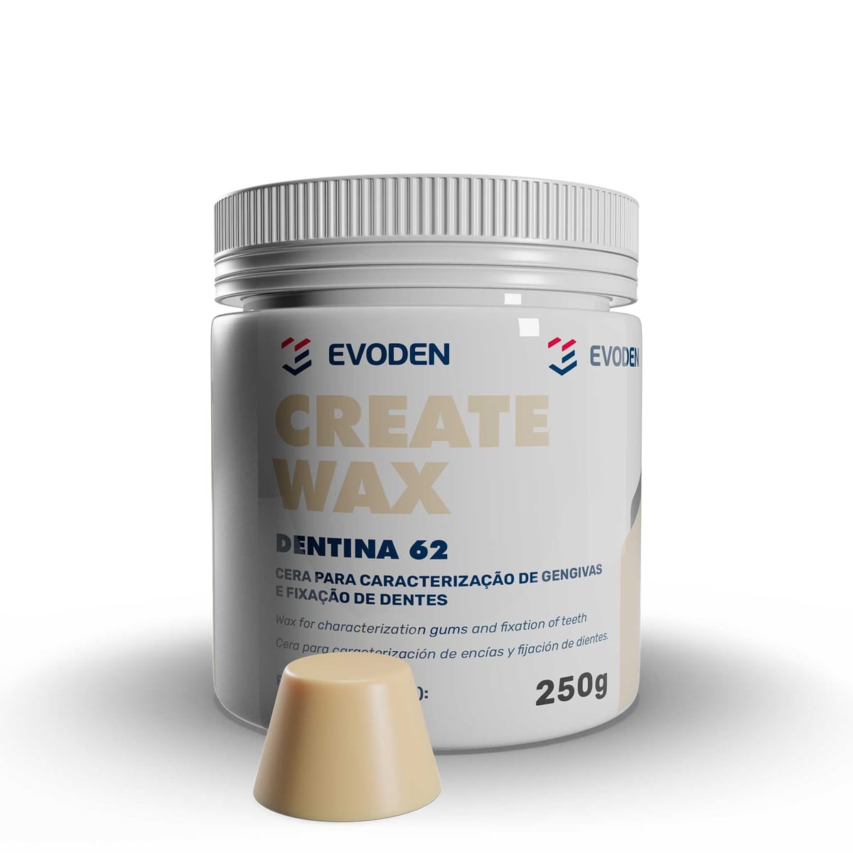 Create Wax – Dentin 62 – EVODEN PRODUTOS ODONTOLOGICOS LTDA, Wachse