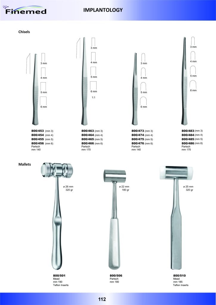 Meißel – Fine Med Instruments, Chirurgische Instrumente