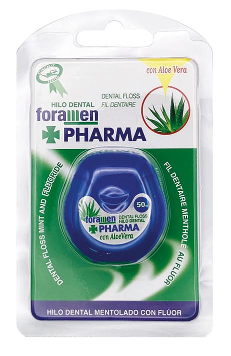 Zahnseide mit Fluorid und Aloe Vera, mentholisiert