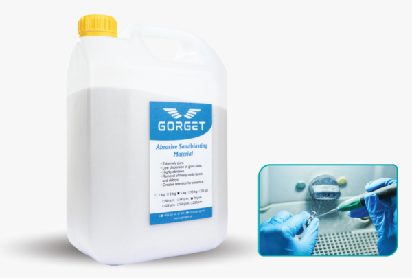 Sandblaster – Gorget Company, Strahlmittel