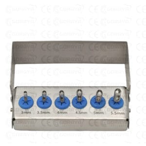 Dental Implant Tissue Punch Kit 6Pcs Set Surgical Surgery Tools FREE Bur Holder