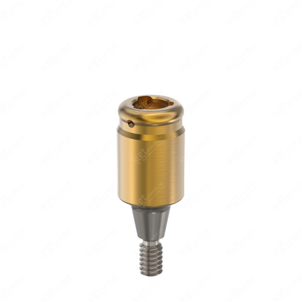 Loc. Abutment + Processing Package, G5.0mm compatible with Dentsply® Astra® 3.0 Yellow G20629