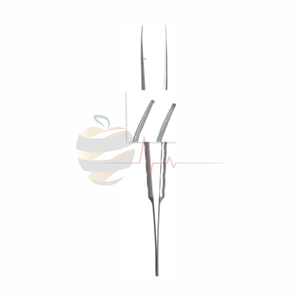 1x2 Gebogene Diamantbeschichtete Pinzette (Edelstahl) – Hospimed Mfg, Pinzetten