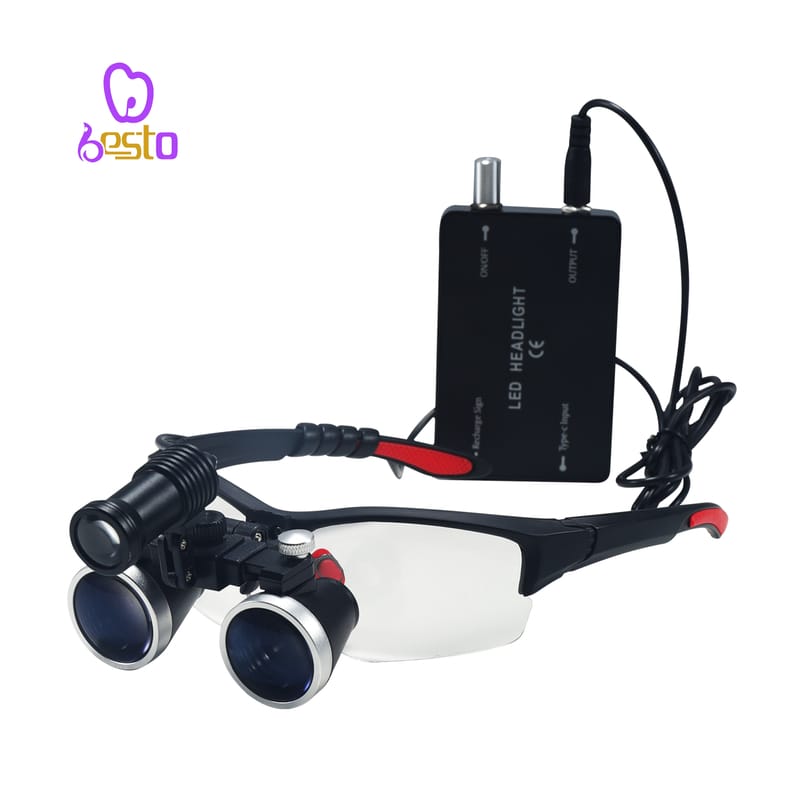 Dental LED Head Light Lamp 2.5X 3.5X Dentist Surgical Headlight Magnification Binocular Loupes for Lab Dentistry Equipment – BESTDENT FOSHAN MEDICAL EQUIPMENT CO.,LTD, Lupenbrillen und Mikroskope
