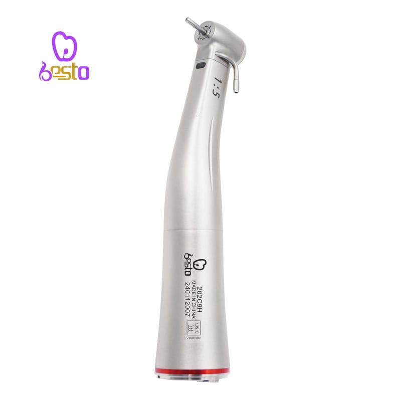 Dental Increasing Handpiece 1:5 Fiber Optic Low Speed Handpiece Contra Angle – BESTDENT FOSHAN MEDICAL EQUIPMENT CO.,LTD, Übertragungsinstrumente