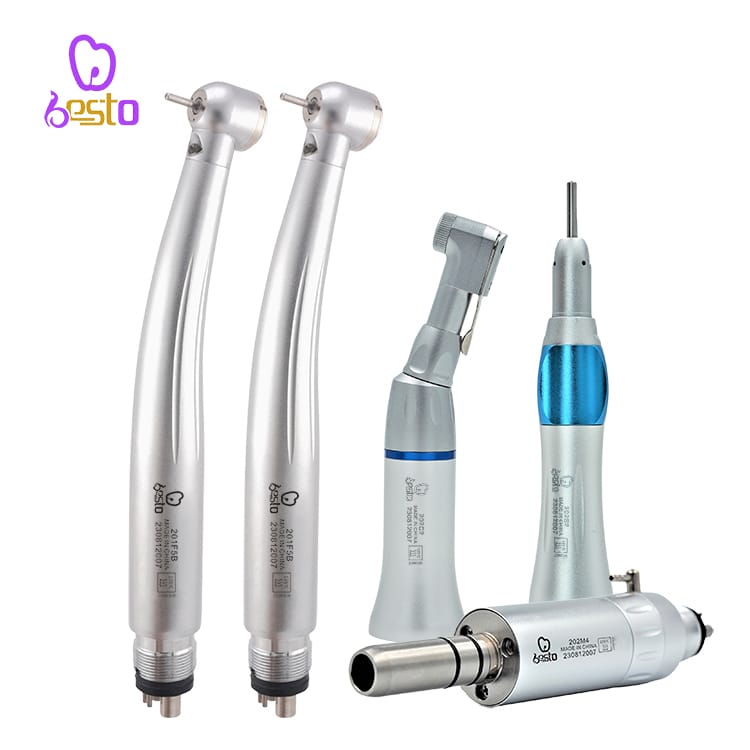 Dental LED High Speed Handpiece 4 Holes Air Turbine Low Speed Handpiece – BESTDENT FOSHAN MEDICAL EQUIPMENT CO.,LTD, Übertragungsinstrumente
