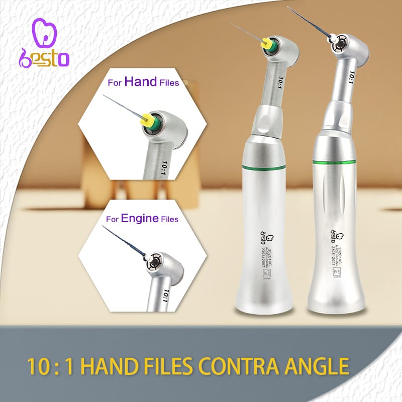 Dental Hand Files 10:1 Contra Angle Low Speed Handpiece Root Canal Reciprocation Dental Engine Files Endodontic Handpiece – BESTDENT FOSHAN MEDICAL EQUIPMENT CO.,LTD, Übertragungsinstrumente