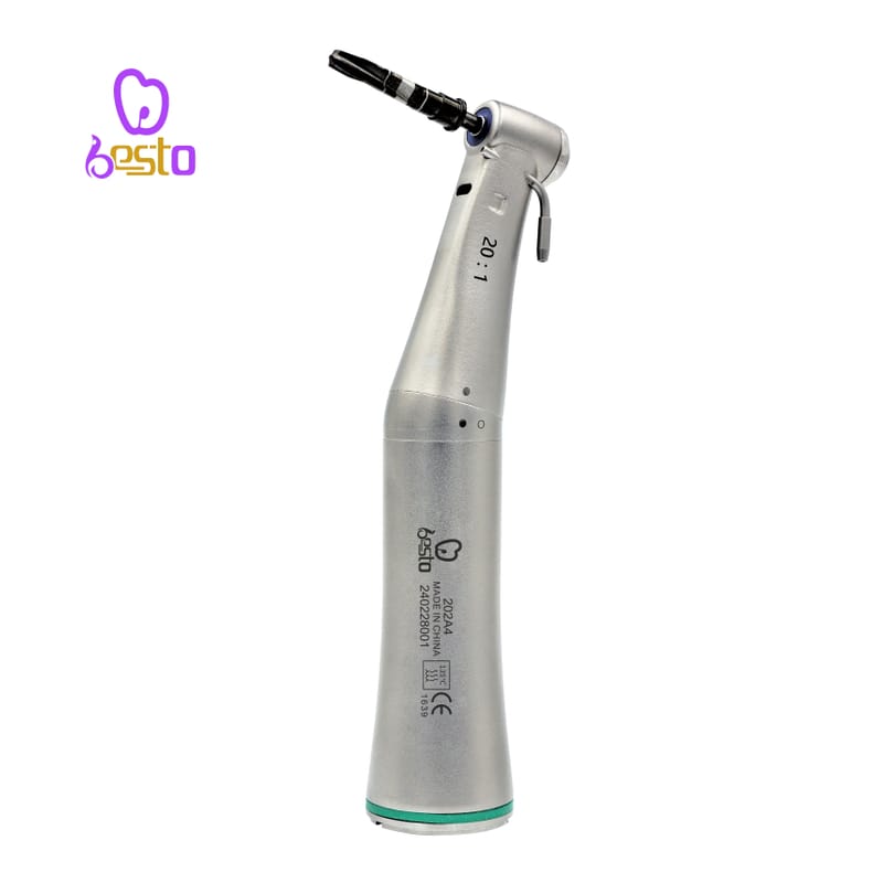 Low Speed Fiber Optic 20:1 Implant Contra Angle Dental Air Turbine Handpiece – BESTDENT FOSHAN MEDICAL EQUIPMENT CO.,LTD, Übertragungsinstrumente