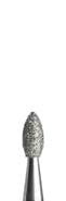 FG Mehrschicht-Diamant - Flachkopf konisch (368) 368 - Supergrob (Schwarzer Ring)