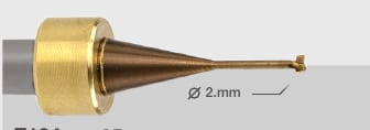 CORiTEC T-Werkzeug 90° T124 - 2.0 x 1.0 | 6.0 mm (d= 1,0 mm, l = 9,0 mm, Dreischneider)
