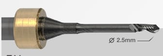 CORiTEC Radiusfräser T11 - 2.5 | 6.0 mm (Einschneider, gleitbeschichtet)
