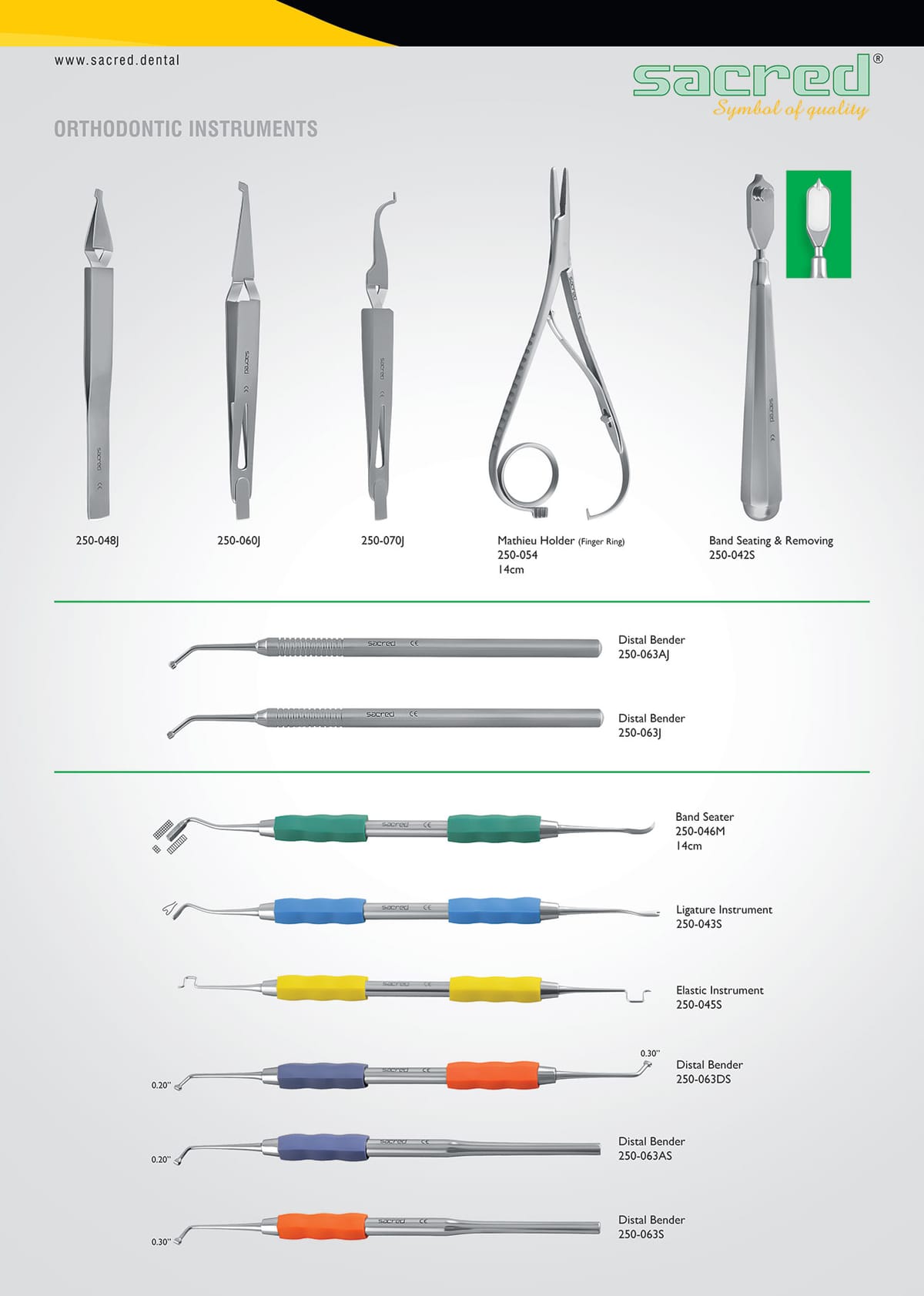 Distal Bender – SACRED INTERNATIONAL, Zangen