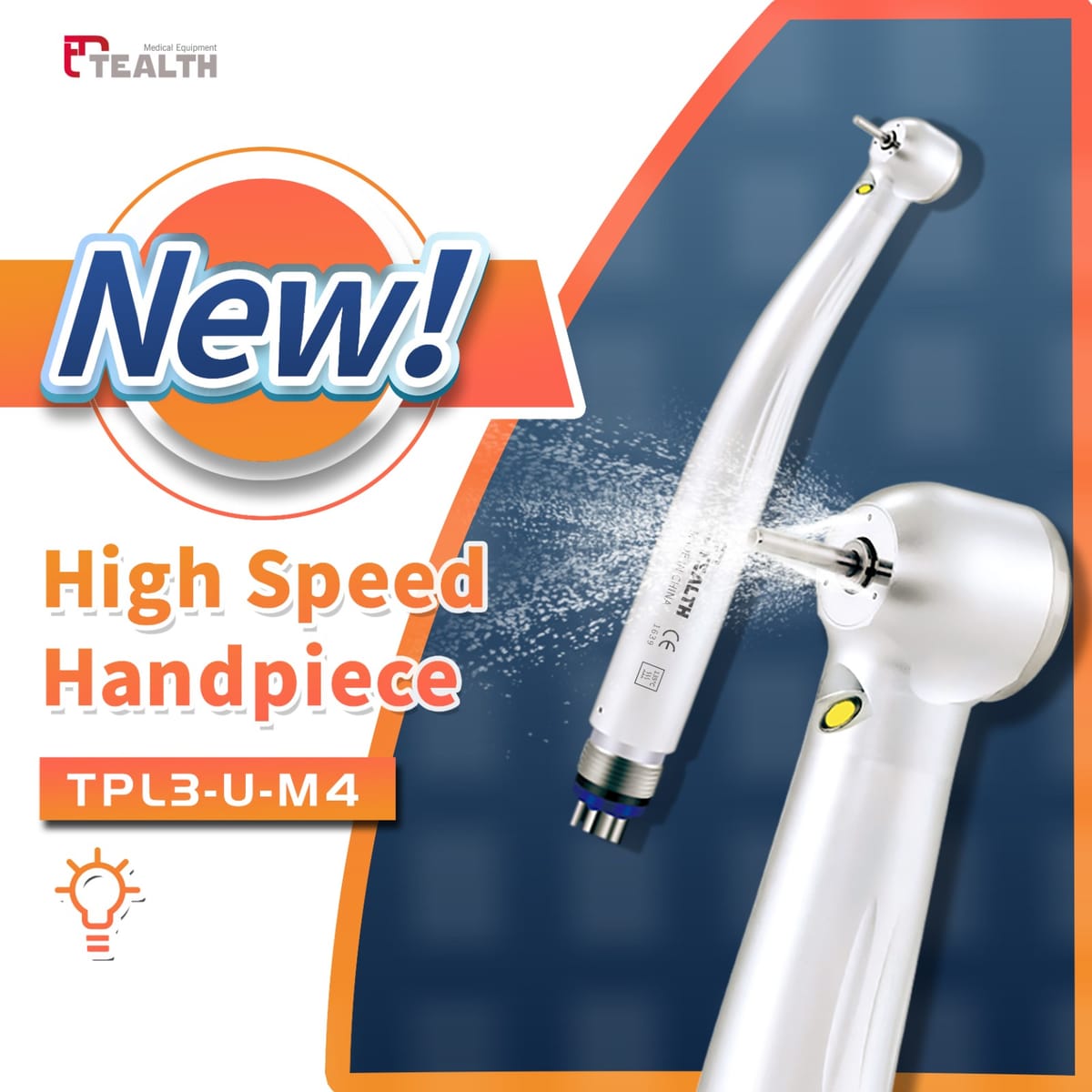 CK 11 LED Hochgeschwindigkeits-Dentalhandstück mit deutschen Lagern – Tealth Foshan Medical Equipment Co., Ltd, Übertragungsinstrumente