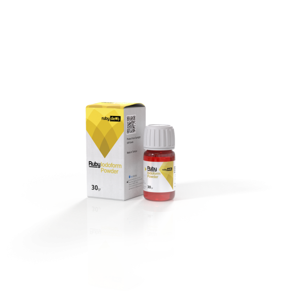 Ruby Iodoform Powder – Inci Dental Tibbi Malz. San. Ve Tic. Ltd. Sti., Zemente