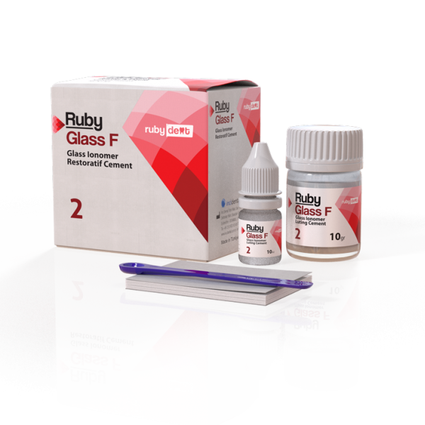 RubyGlass F – Inci Dental Tibbi Malz. San. Ve Tic. Ltd. Sti., Zemente