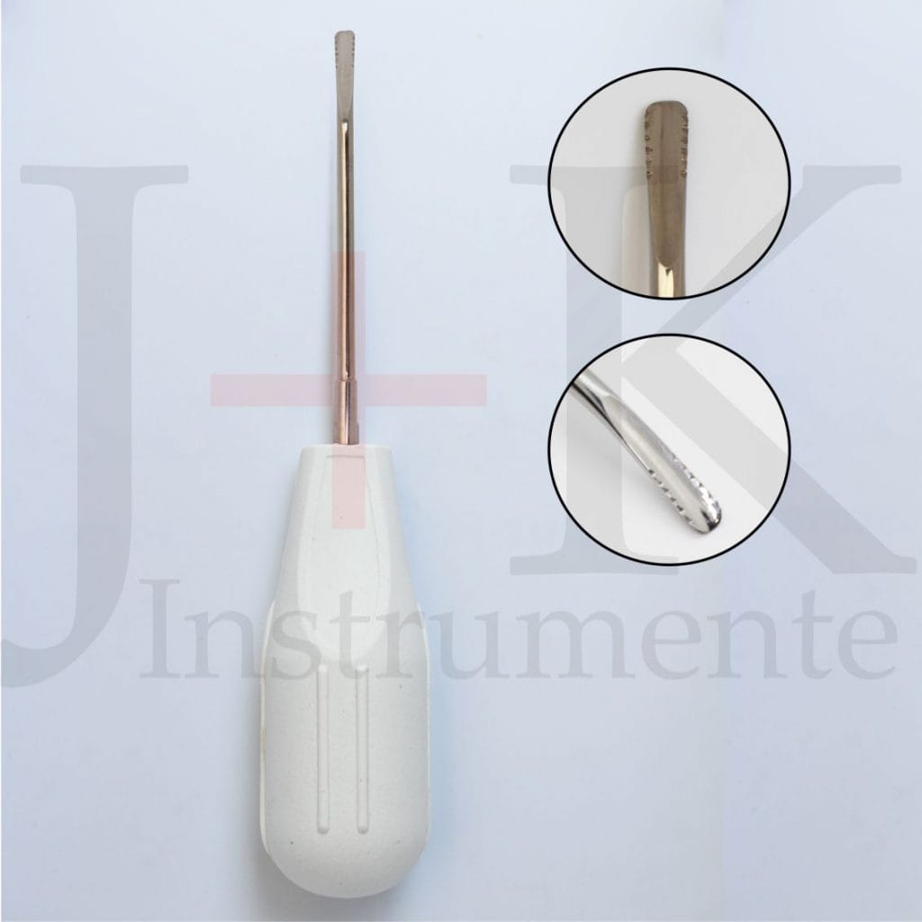 Luxator (Curved with Serration) – J+K Chirurgische Instrumente GmbH, Wurzelheber