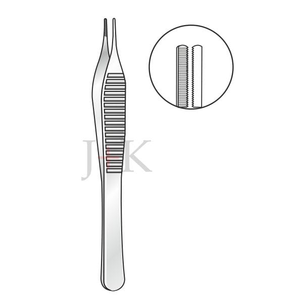 Micro Adson 12cm – J+K Chirurgische Instrumente GmbH, Pinzetten