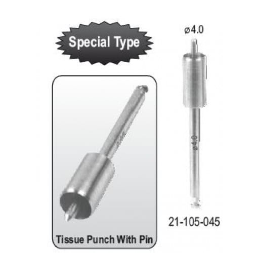 Gewebestanzen mit Pin