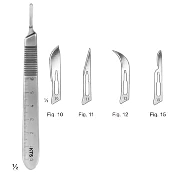 Knife Handle/Graduated – KT Surgico, Skalpelle und Zubehör