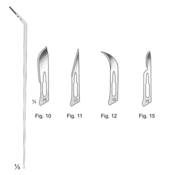 Knife Handle/Long Angle – KT Surgico, Skalpelle und Zubehör