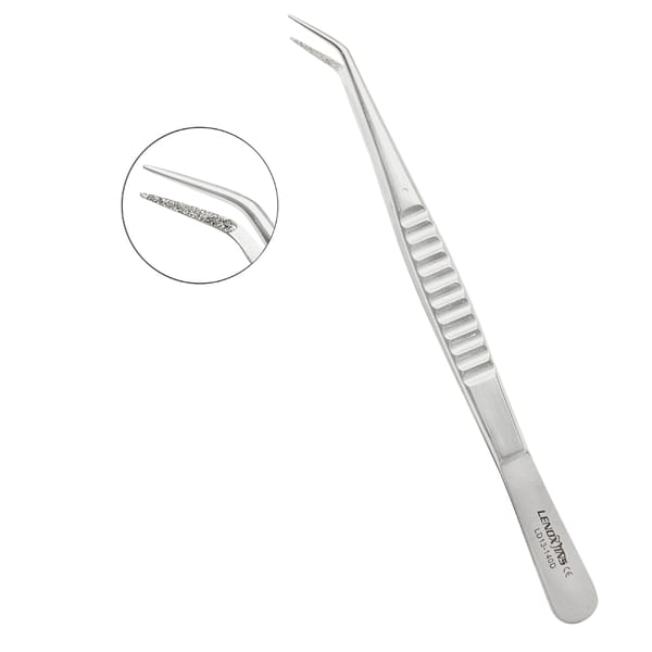 Cotton Pliers Diamond Dust Coated Fine Point
