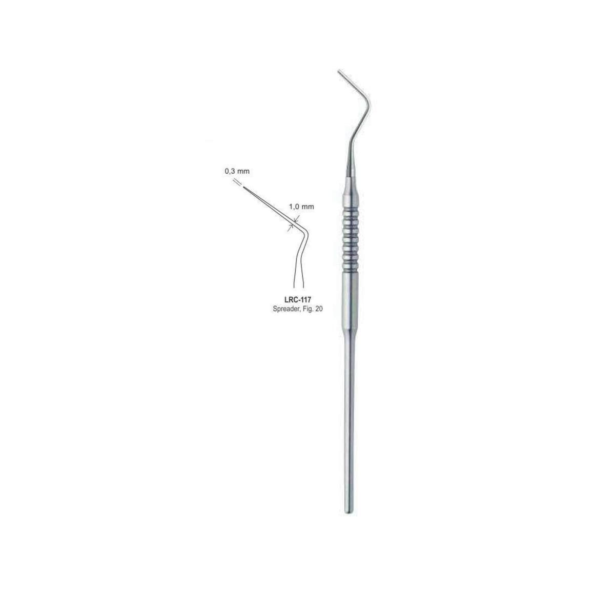 Root Canal Single Ended Plugger Solid Handle Fig.20 0.3MM/1.0MM – LENOX INS - Lensur Instruments Ltd., Plugger - Spreader - Condensor