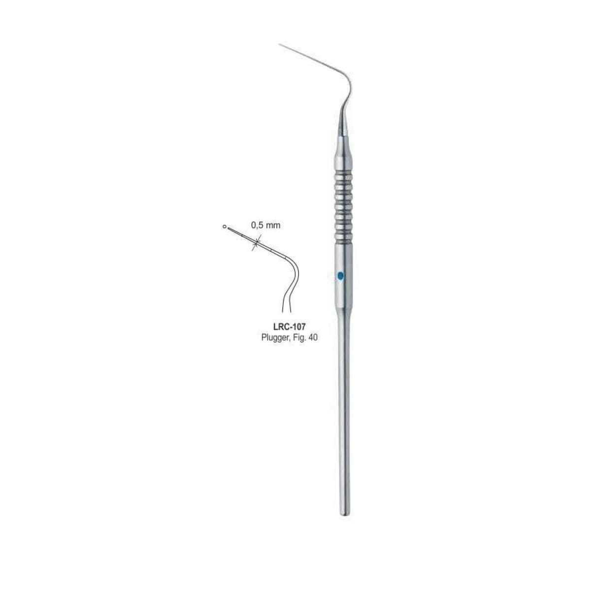 Root Canal Single Ended Plugger Fig. 40 0.5MM – LENOX INS - Lensur Instruments Ltd., Plugger - Spreader - Condensor