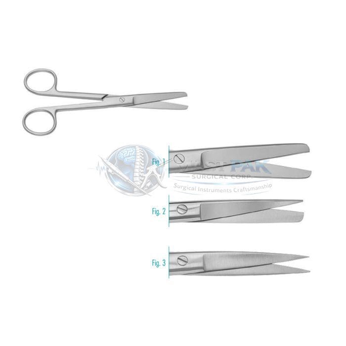 Standard Scissor – Fig. 3 (sharp/sharp), straight 115mm, 4½″ – MAST PAK SURGICAL CORP., Chirurgische Instrumente
