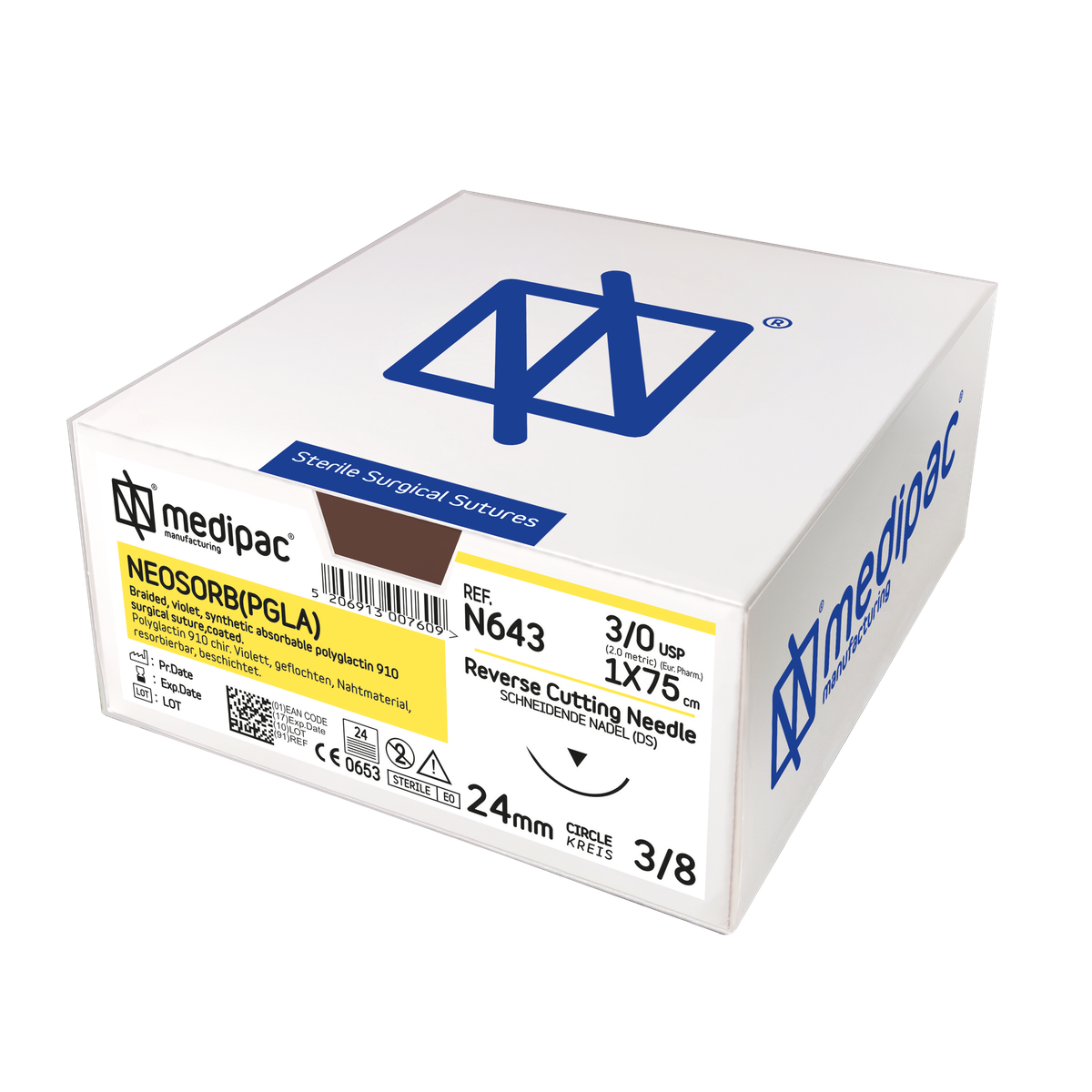 Neosorb (PGLA) – N764A – MEDIPAC S.A., Nahtmaterial