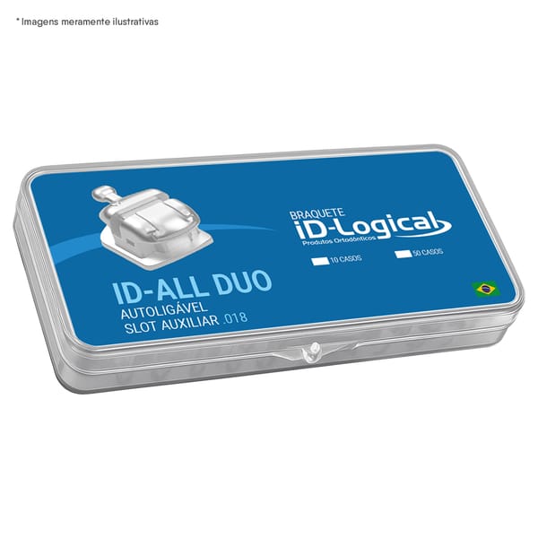 ID-ALL DUO ▸ 10 Casos ▸Autoligado Metálico 49131-02005