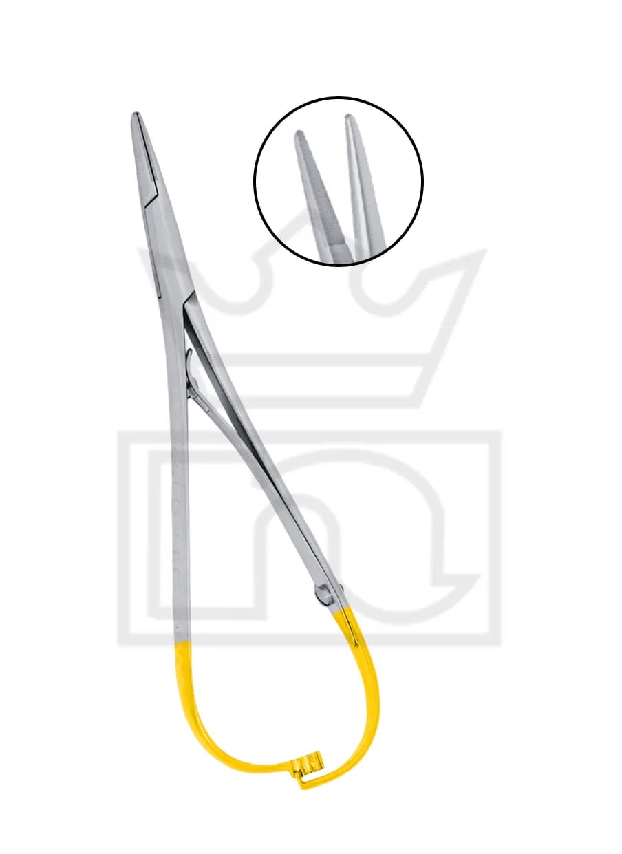 Mathieu Needle Holder 14cm. Regular beak with T/C tips 115-0466 – Nadir & Co, Zangen