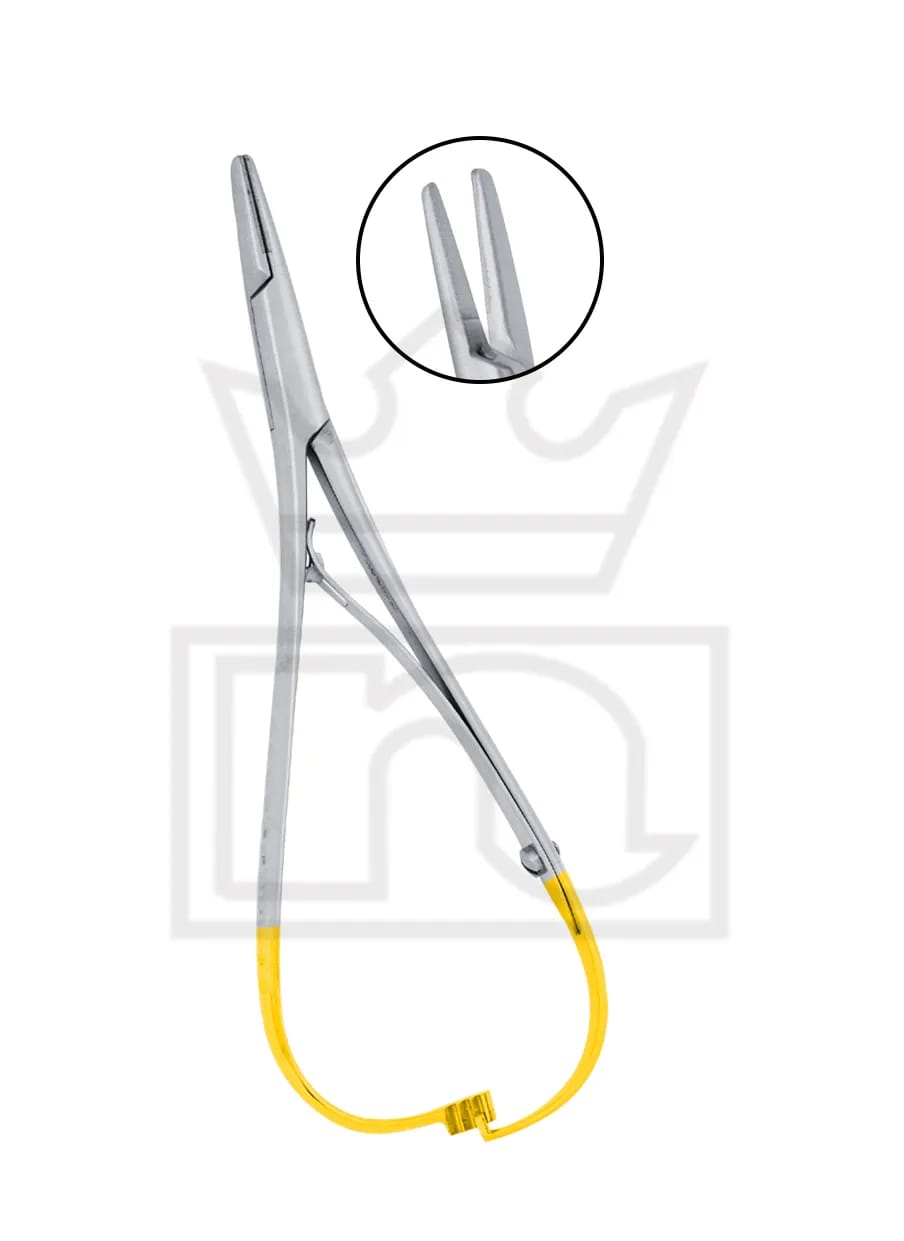 Mathieu Needle Holder 14cm. Wide beak with T/C tips 115-0468 – Nadir & Co, Zangen
