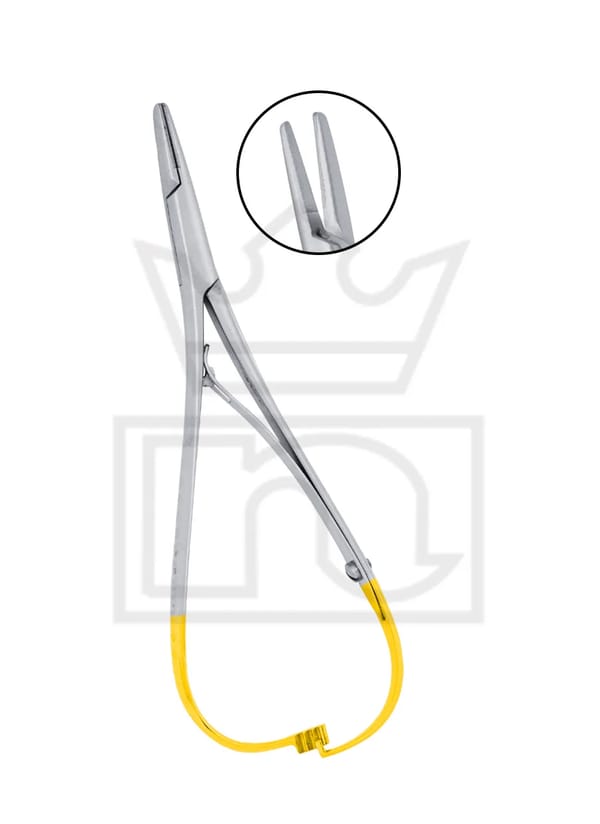 Mathieu Needle Holder 14cm. Wide beak with T/C tips 115-0468