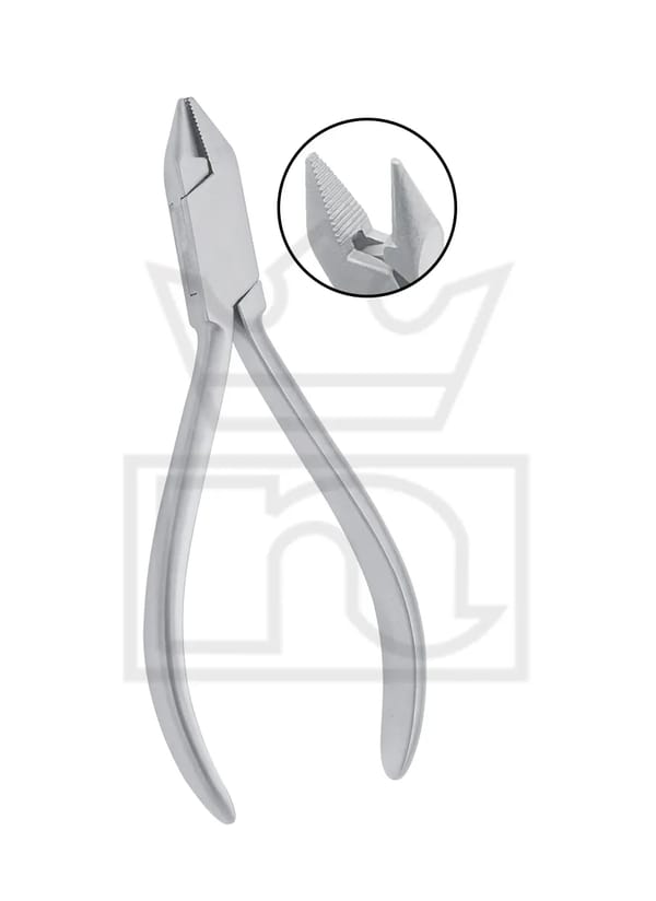 Lab Bird Beak Pliers with Serrted tips 14 Cm 115-0822