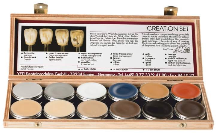 CREATION SET – Yeti Dentalprodukte, Wachse