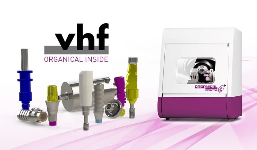 Organic Implantat-Generika für vhf Fräsmaschinen – Organical CAD/CAM, Fräswerkzeuge