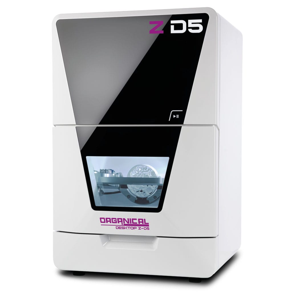 Organical Desktop Z-D5 – Organical CAD/CAM, Fräs- und Schleifmaschinen