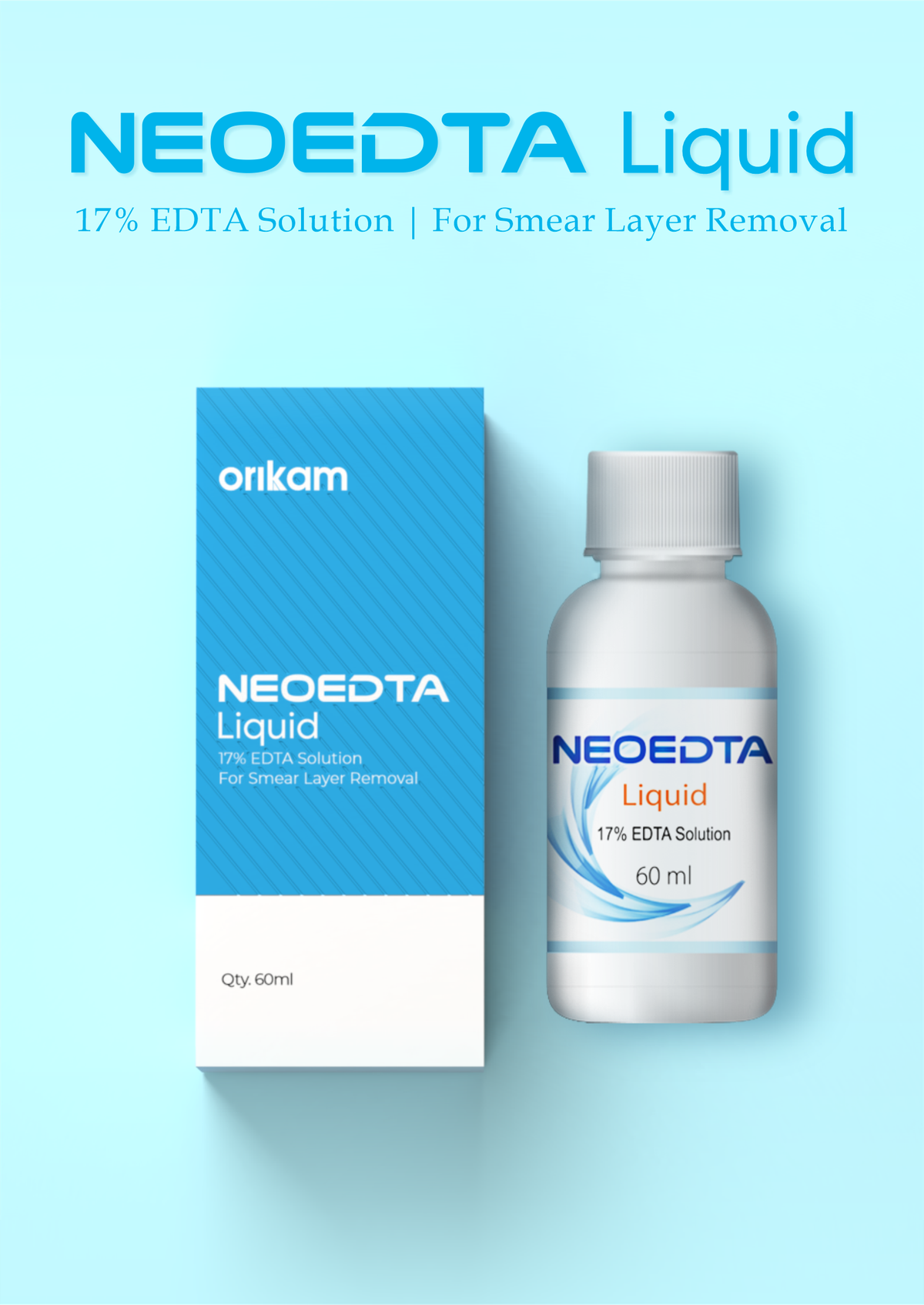 Neoedta Liquid- 17% EDTA Solution – Orikam Healthcare, Wurzelbehandlung