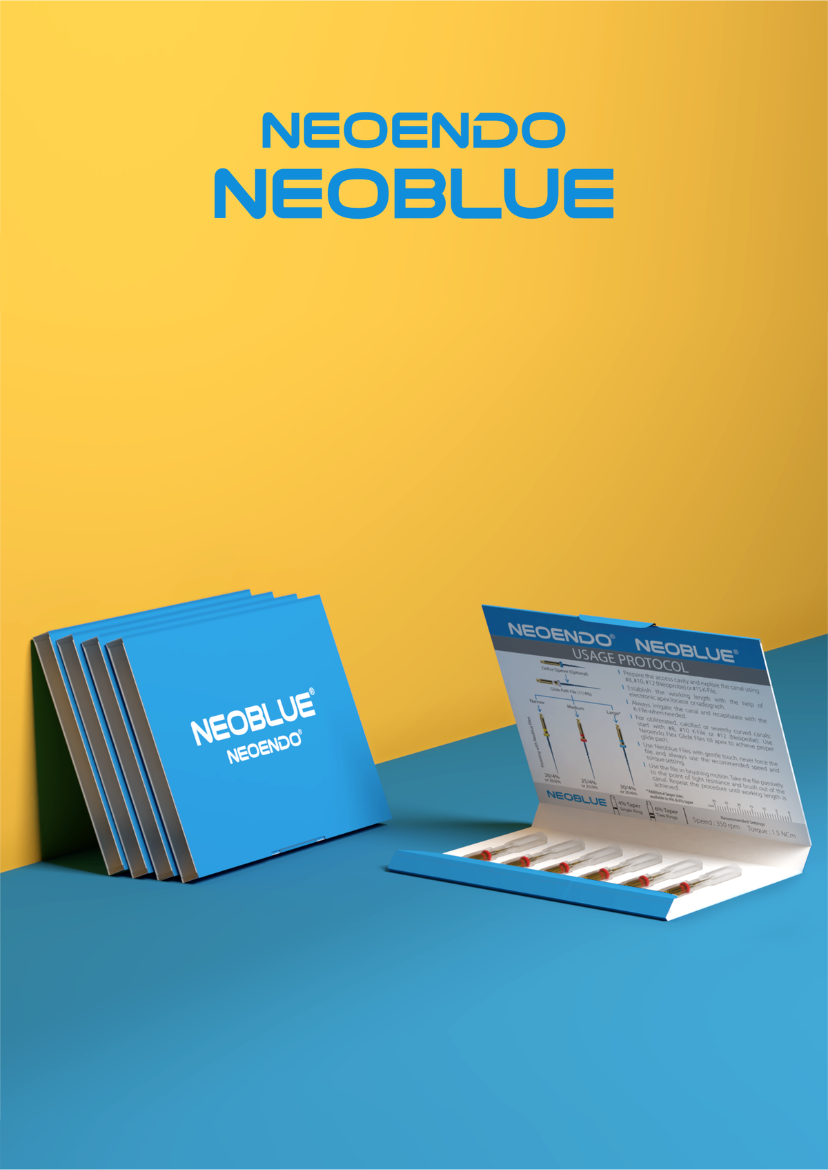 Neoblue- Flexible Rotary Files – Orikam Healthcare, Wurzelbehandlung