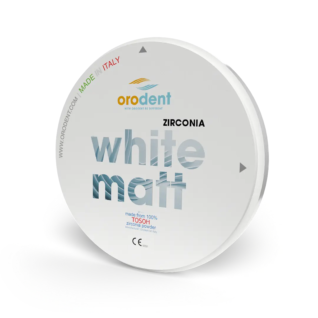 Zirconia Orodent White Matt 1400 MPa – ORODENT leghe dentali s.r.l., Zirkonoxid