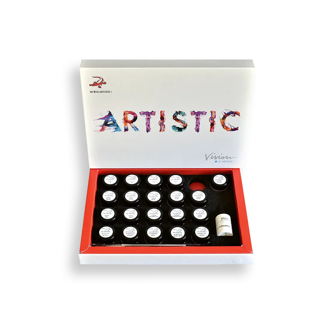 Kit Artistic 3D Vision Stain&Glaze – ORODENT leghe dentali s.r.l., Keramikmassen
