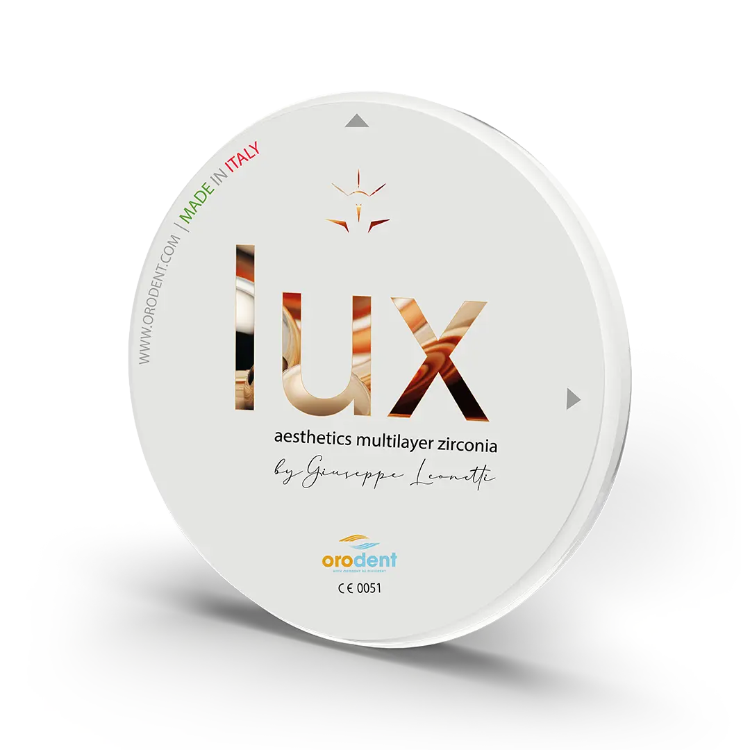 Zirconia Orodent Lux 700/1000 MPa ZS98XXUMSYY – ORODENT leghe dentali s.r.l., Zirkonoxid