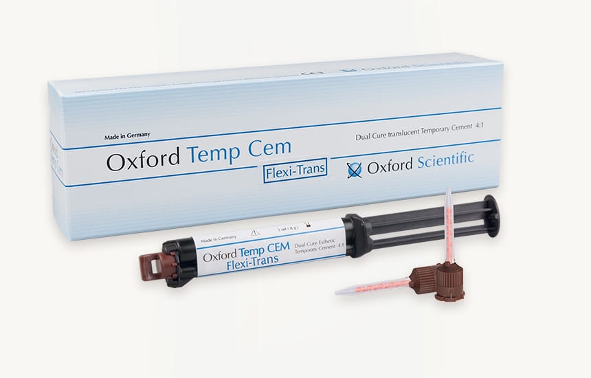 TempCEM Flexi-Trans – First Scientific Dental Materials GmbH, Provisorische Verschlussmaterialien
